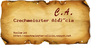 Czechmeiszter Alícia névjegykártya